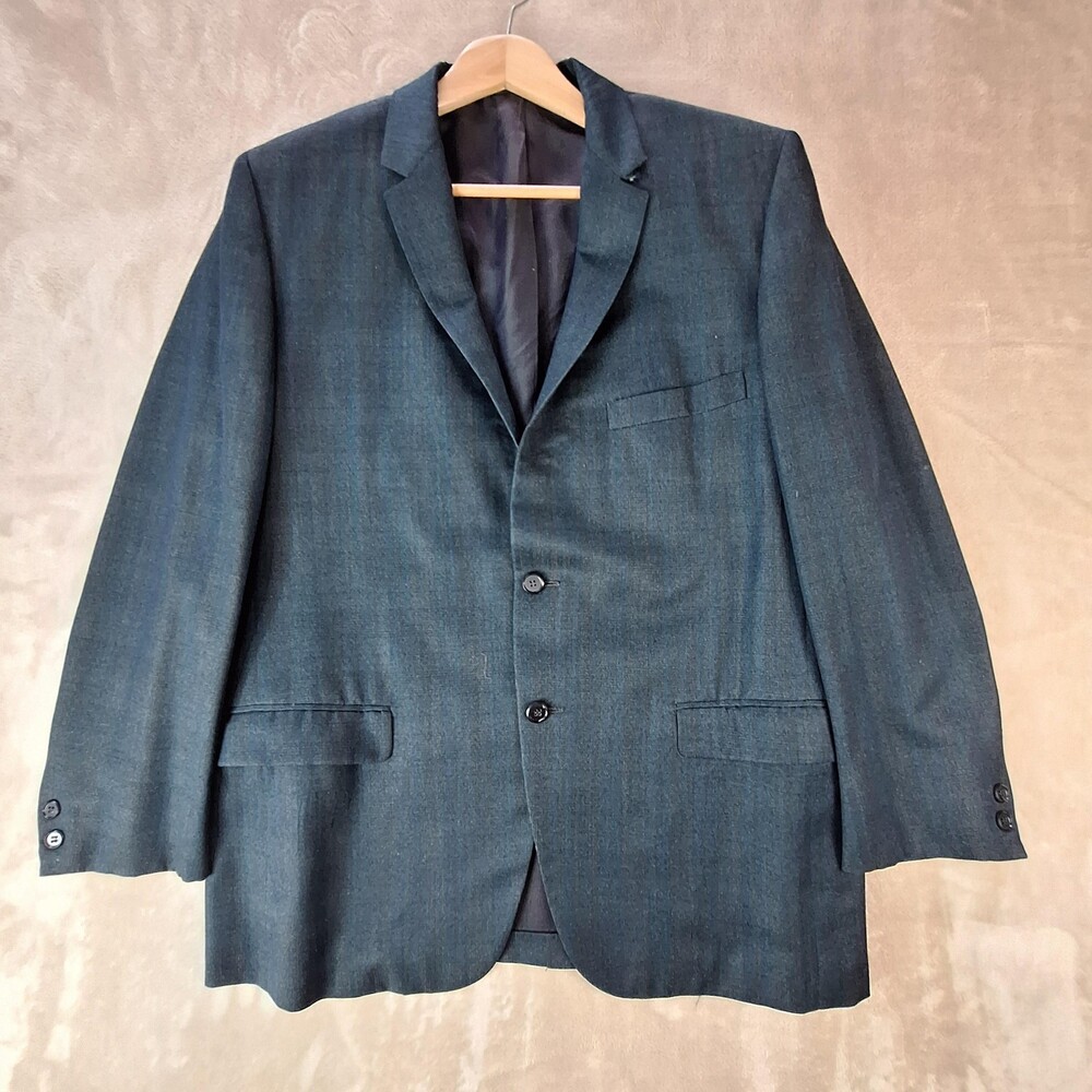 Vintage Kennedy's GGG Clothes Blazer Mens 46 Blue Single Vent 2 Button 1960s